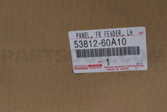 5381260A10 Toyota FENDER SUB-ASSY, FRONT LH