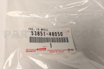 5385148050 Toyota PAD, FRONT WHEEL OPENING EXTENSION, RH/LH