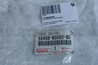 5540860050B0 Toyota BEZEL SUB-ASSY, STARTER SWITCH