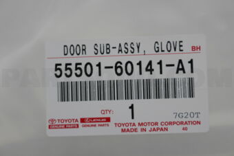 5550160141A1 DOOR SUB-ASSY, GLOVE COMPARTMENT
