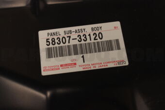 5830733120 Toyota PANEL SUB-ASSY, BODY LOWER BACK