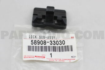 5890833030 LOCK SUB-ASSY, CONSOLE COMPARTMENT