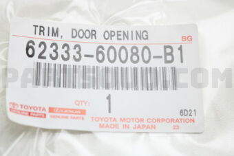 6233360080B1 TRIM SUB-ASSY, BACK DOOR OPENING