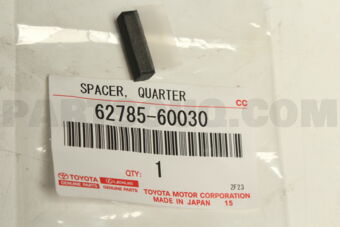 6278560030 SPACER, BACK DOOR GLASS, RH/LH