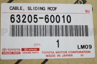 6320560010 CABLE SUB-ASSY, SLIDING ROOF DRIVE