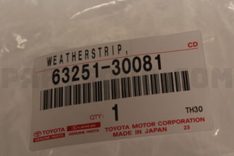 6325130081 Toyota WEATHERSTRIP, SLIDING ROOF