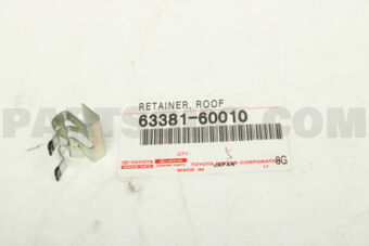 6338160010 RETAINER, HEADLINING, FRONT