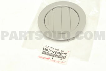 6361026080B0 REGISTER ASSY, AIR DUCT, NO.3