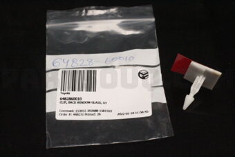 6482860010 CLIP, BACK WINDOW GLASS, LH
