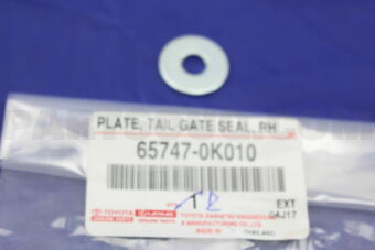 657470K010 PLATE, TAIL GATE SEAL, RH/LH