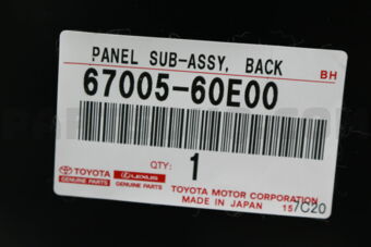 6700560E00 PANEL SUB-ASSY, BACK DOOR