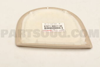 6707160011A0 GRILLE, SPEAKER REAR DOOR, RH