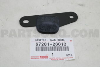 6728128010 STOPPER, BACK DOOR SIDE MALE, RH
