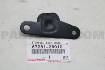 6728128010 STOPPER, BACK DOOR SIDE MALE, RH