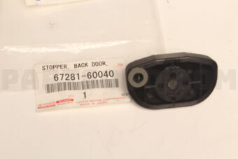 6728160040 STOPPER, BACK DOOR, LOWER