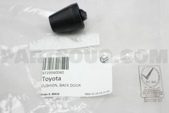 6729360040 CUSHION, BACK DOOR STOPPER