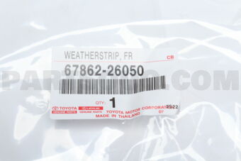 6786226050 WEATHERSTRIP, FRONT DOOR, LH