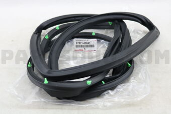 6787160041 Toyota WEATHERSTRIP, REAR DOOR, RH