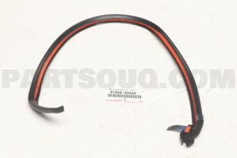 6789660040 WEATHERSTRIP, REAR DOOR, NO.3 LH
