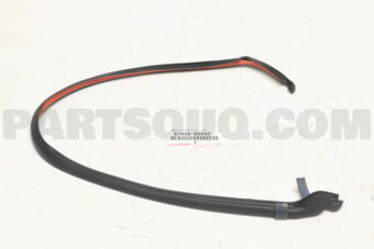 6789660040 WEATHERSTRIP, REAR DOOR, NO.3 LH