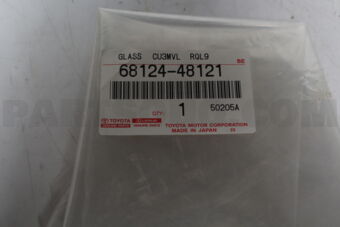 6812448121 GLASS, REAR DOOR QUARTER WINDOW, LH