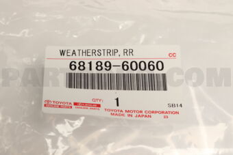 6818960060 WEATHERSTRIP, REAR DOOR QUARTER WI