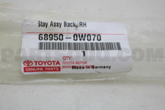 689600W060 Toyota STAY ASSY, BACK DOOR, LH