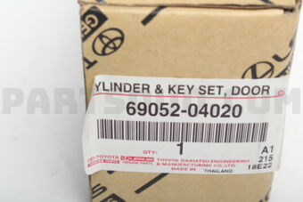 6905204020 CYLINDER &amp; KEY SET, DOOR LOCK, LH