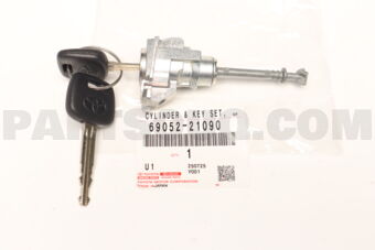 6905221090 Toyota CYLINDER &amp; KEY SET, DOOR LOCK, LH
