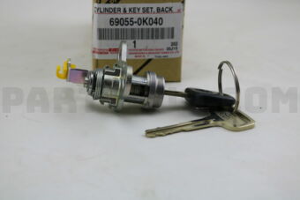690550K040 CYLINDER &amp; KEY SET, BACK DOOR 