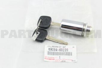 6905960220 CYLINDER & KEY SET, SPARE WHEEL LO