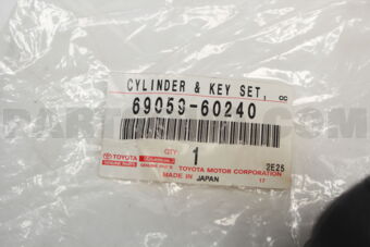 6905960240 Toyota CYLINDER &amp; KEY SET, SPARE WHEEL LOCK