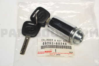 6905960240 Toyota CYLINDER &amp; KEY SET, SPARE WHEEL LOCK