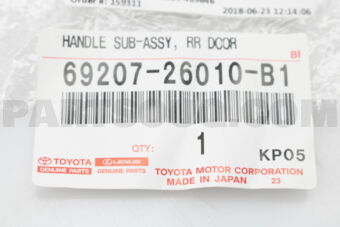 6920726010B1 HANDLE SUB-ASSY, REAR DOOR INSID