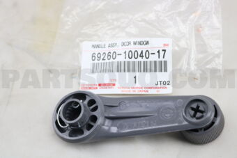 692601004017 Toyota HANDLE ASSY, FRONT DOOR WINDOW REGULATOR