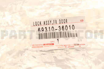 6931036010 Toyota LOCK ASSY, FRONT DOOR, RH