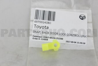 6975924080 SNAP, BACK DOOR LOCK CONTROL LINK