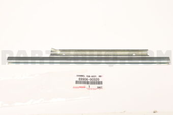 699060C020 Toyota CHANNEL SUB-ASSY, REAR DOOR GLASS, LH