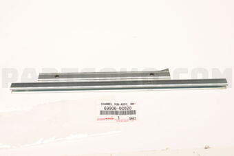 699060C020 Toyota CHANNEL SUB-ASSY, REAR DOOR GLASS, LH