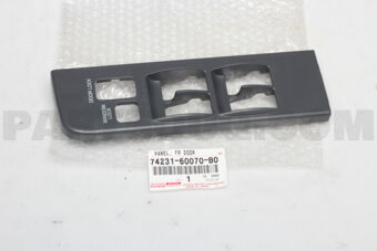 7423160070B0 PANEL, FRONT ARMREST BASE, UPPER