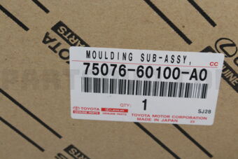 7507660100A0 MOULDING SUB-ASSY, REAR DOOR, OU