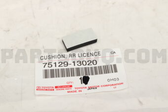 7512913020 CUSHION, REAR LICENCE PLATE