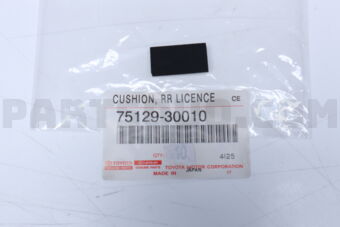 7512930010 CUSHION, REAR LICENCE PLATE