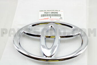 753110K040 EMBLEM, RADIATOR GRILLE (OR FRONT 