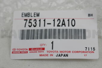 7531112A10 EMBLEM, RADIATOR GRILLE (OR FRONT 