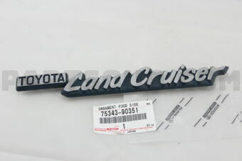 7534390351 PLATE, FRONT FENDER NAME, NO.1 (MO