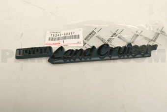 7534390351 PLATE, FRONT FENDER NAME, NO.1 (MO