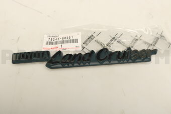 7534390351 PLATE, FRONT FENDER NAME, NO.1 (MO