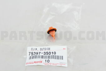 7539735010 CLIP, BACK DOOR MOULDING, NO.3