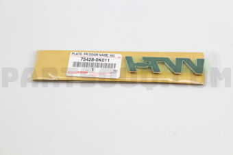 754280K011 PLATE, FRONT DOOR NAME